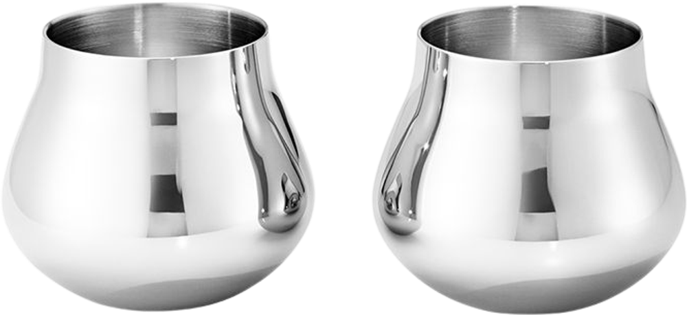 Tilbud på Georg Jensen SKY shotglas blankt stål 2 stk. 8 cl fra Kop & Kande til 299,95 kr.