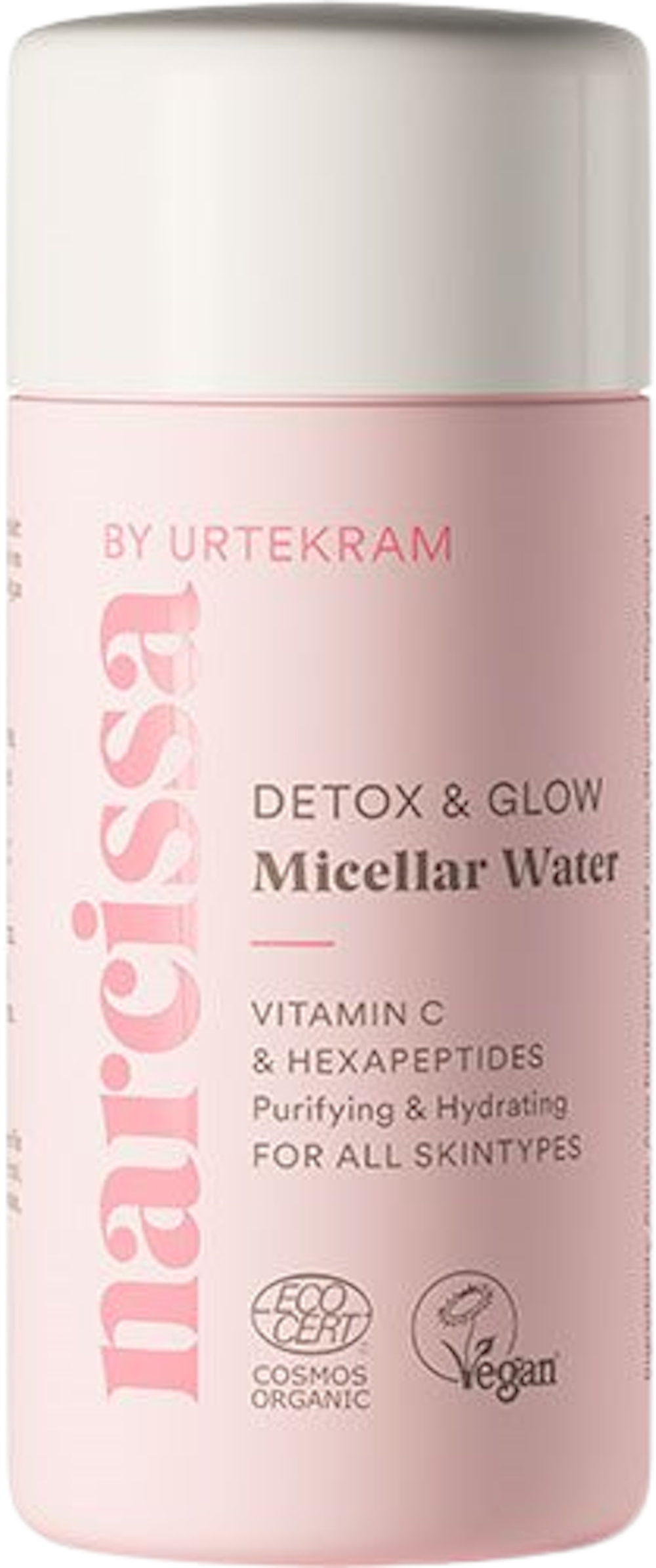 Tilbud på Detox & Glow Micellar Wate (Narcissa By Urtekram) fra Helsam til 95,95 kr.