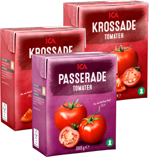 Krossade, Passerade tomater (ICA)