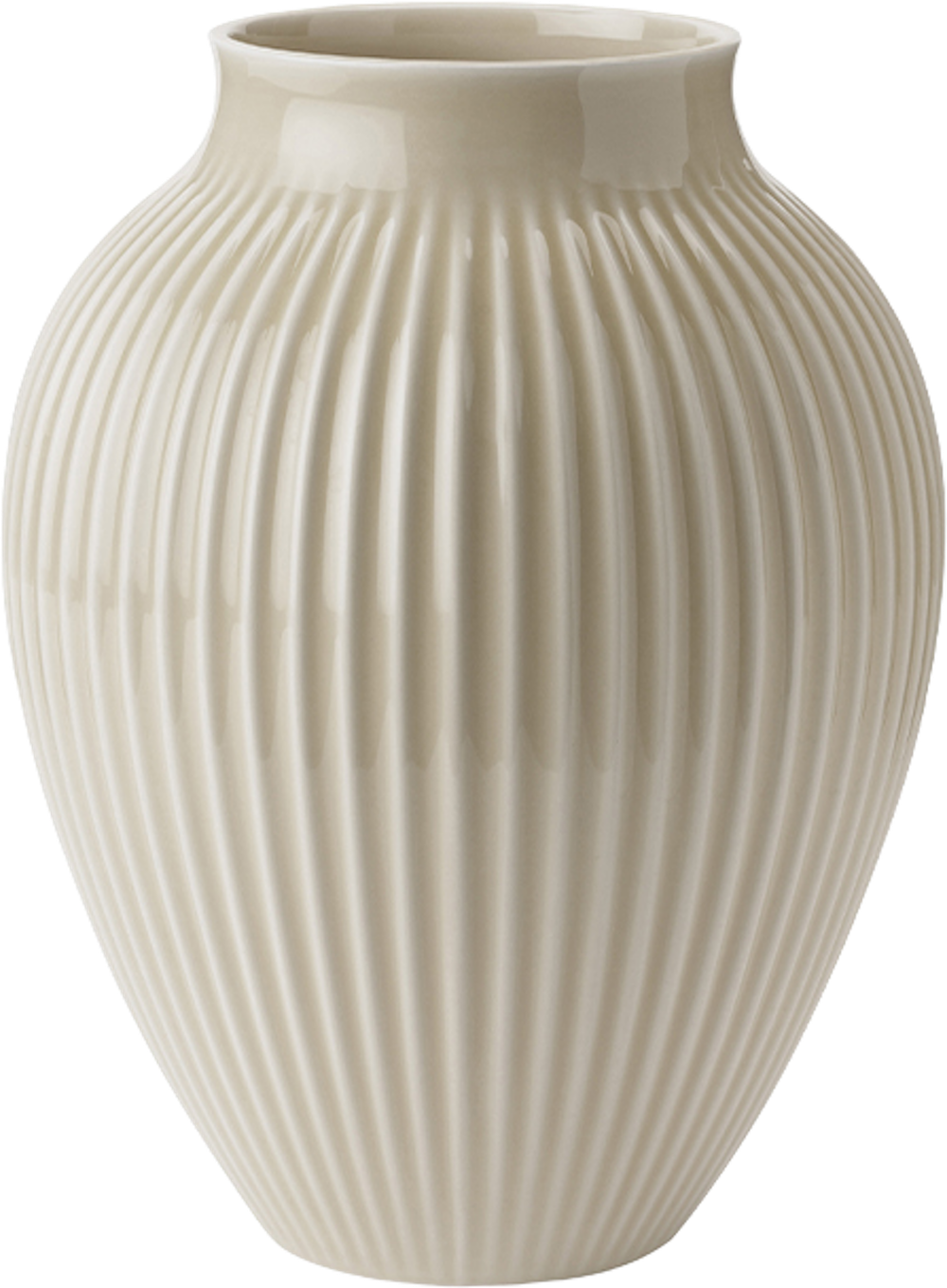 Tilbud på Knabstrup Ripple vase beige H27 cm (Knabstrup Keramik) fra Kop & Kande til 299,95 kr.