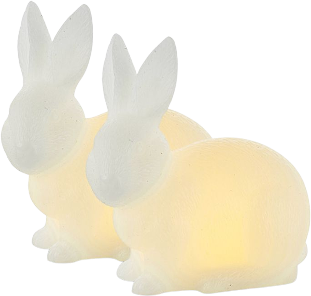 Tilbud på Sirius Elin LED kanin hvid 10 cm 2 stk. fra Kop & Kande til 89,95 kr.