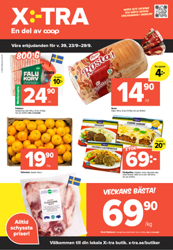 Coop X:-TRA Våra priser för v. 39, 23/9–29/9.