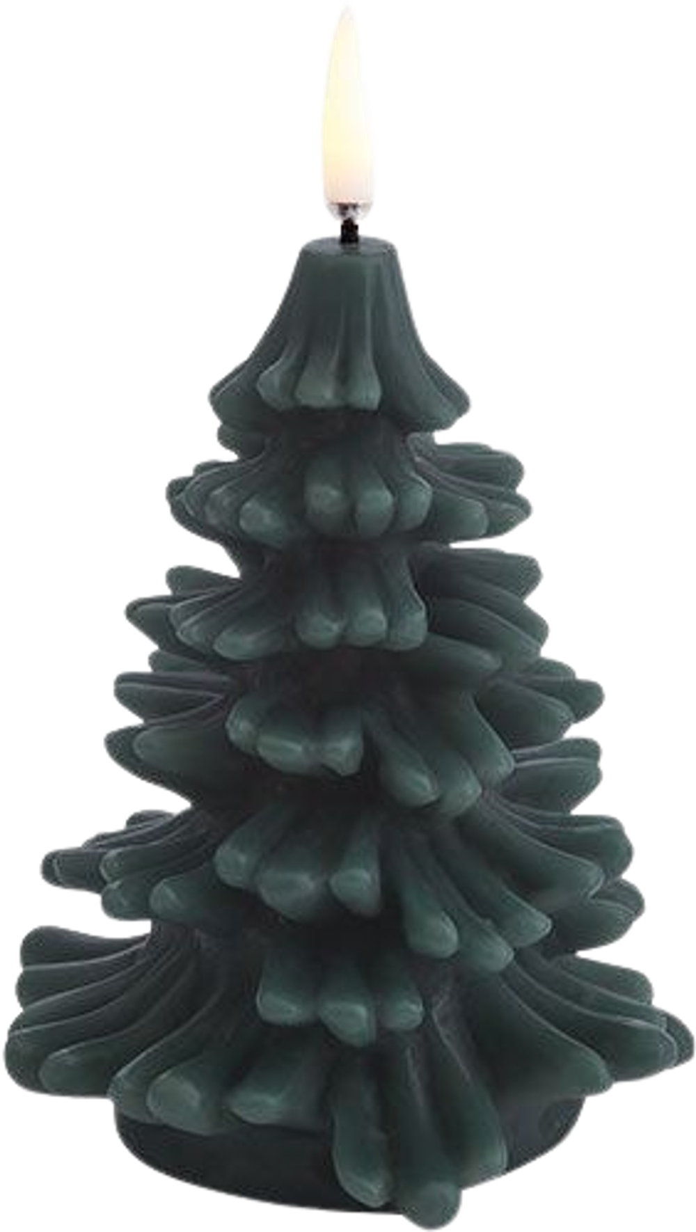 Tilbud på LED candle Christmas tree, PG, Smooth, 9x12 cm Pine green (Uyuni lighting) fra Helsam til 213 kr.