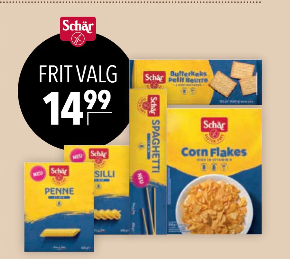 Tilbud på Schär Corn Flakes fra CITTI til 14,99 kr.