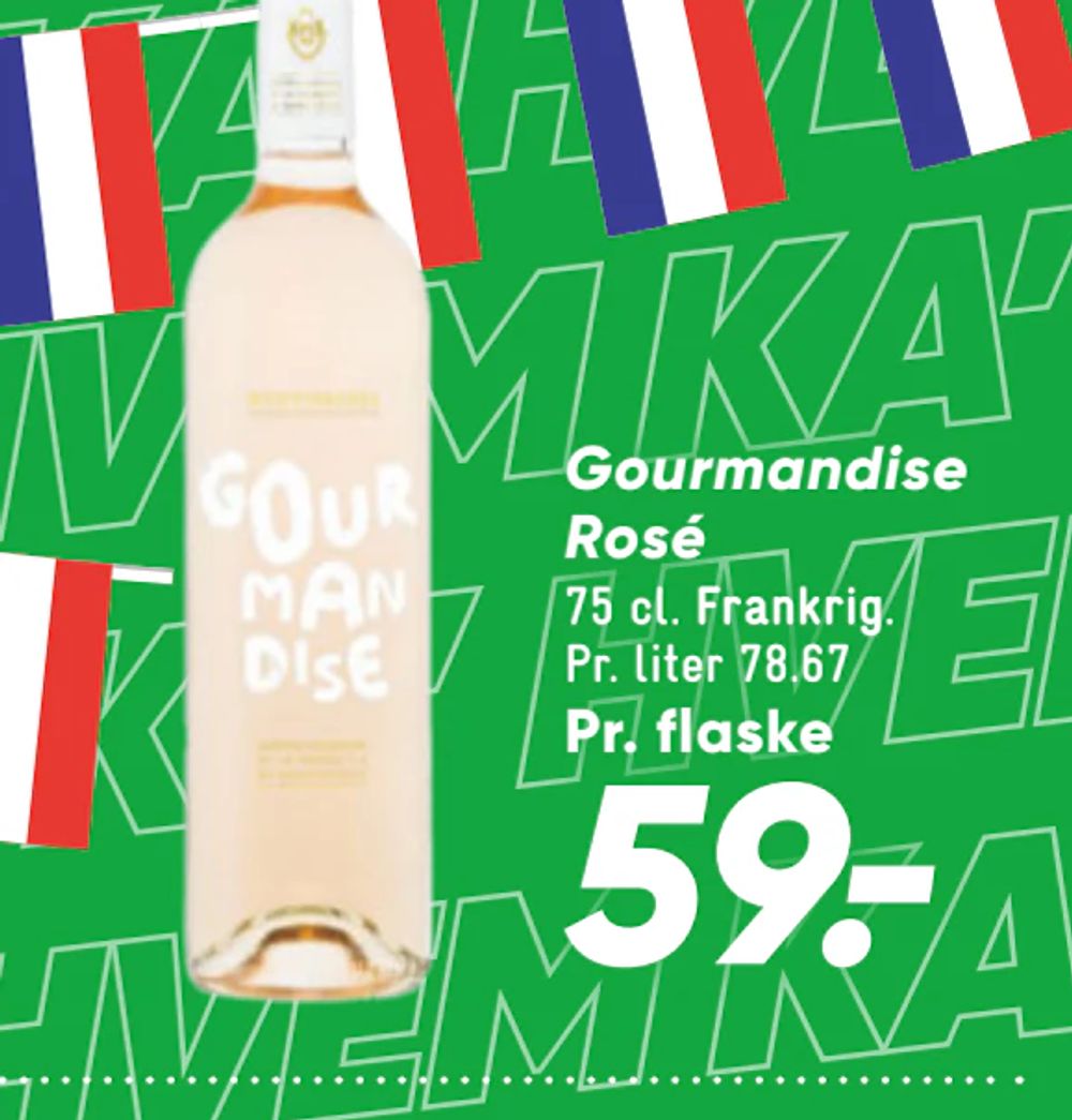 Tilbud på Gourmandise Rosé fra Bilka til 59 kr.