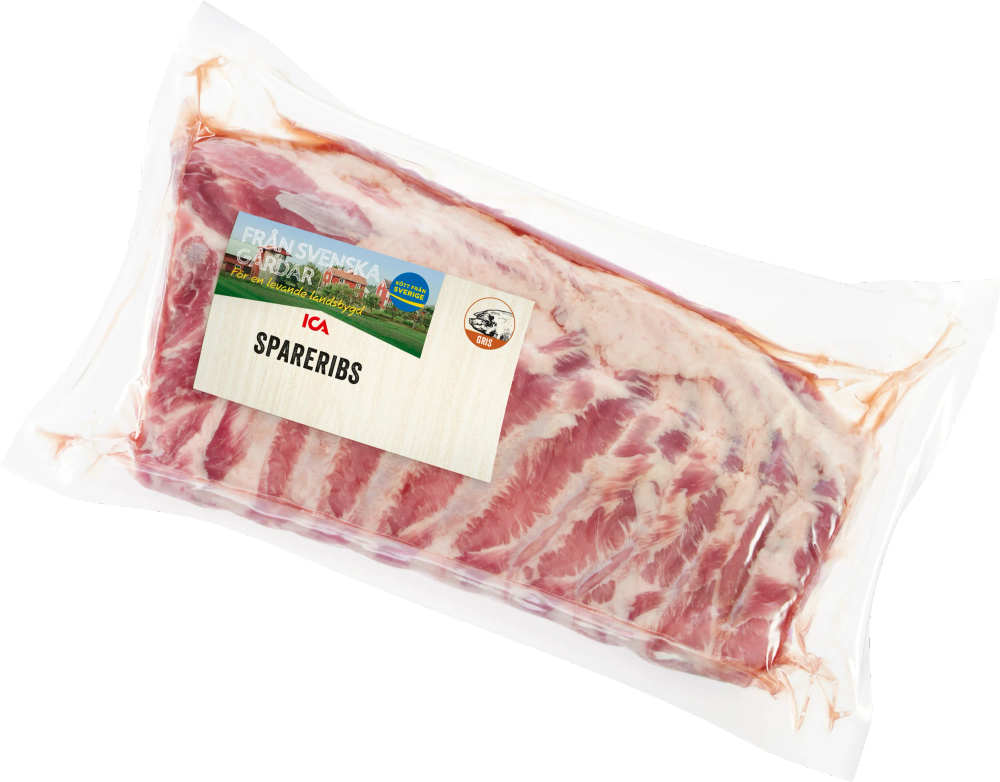 Erbjudanden på Spareribs (ICA. Ursprung Sverige) från ICA Maxi Stormarknad för 69,90 kr