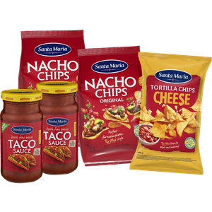 Nachochips, Tortillachips, Tacosås