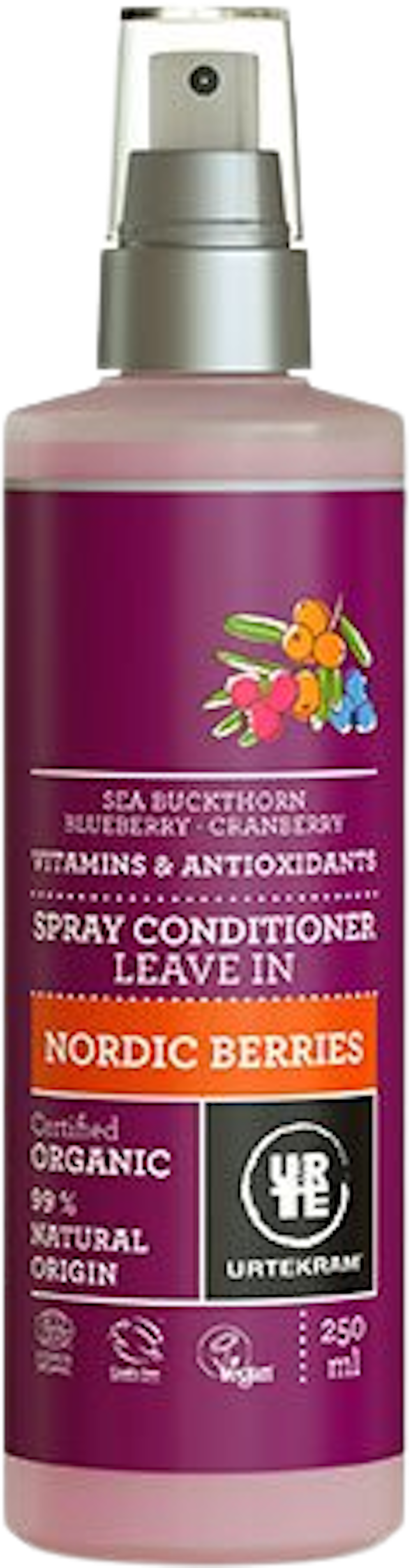 Tilbud på Conditioner spray Nordic Berries (Urtekram) fra Helsam til 49,95 kr.