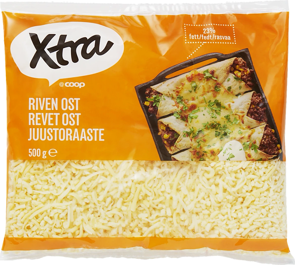 Erbjudanden på Riven Ost (Xtra) från Coop X:-TRA för 36,90 kr