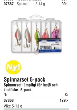 Spinnarset 5-pack
