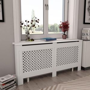 Radiatorskjuler MDF 172x19x81,5 cm hvid