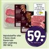 Højrebsbøffer eller T-bone steak Dansk kalv eller ungkvæg 350-360 g
