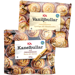 Kanelbullar, Vaniljbullar