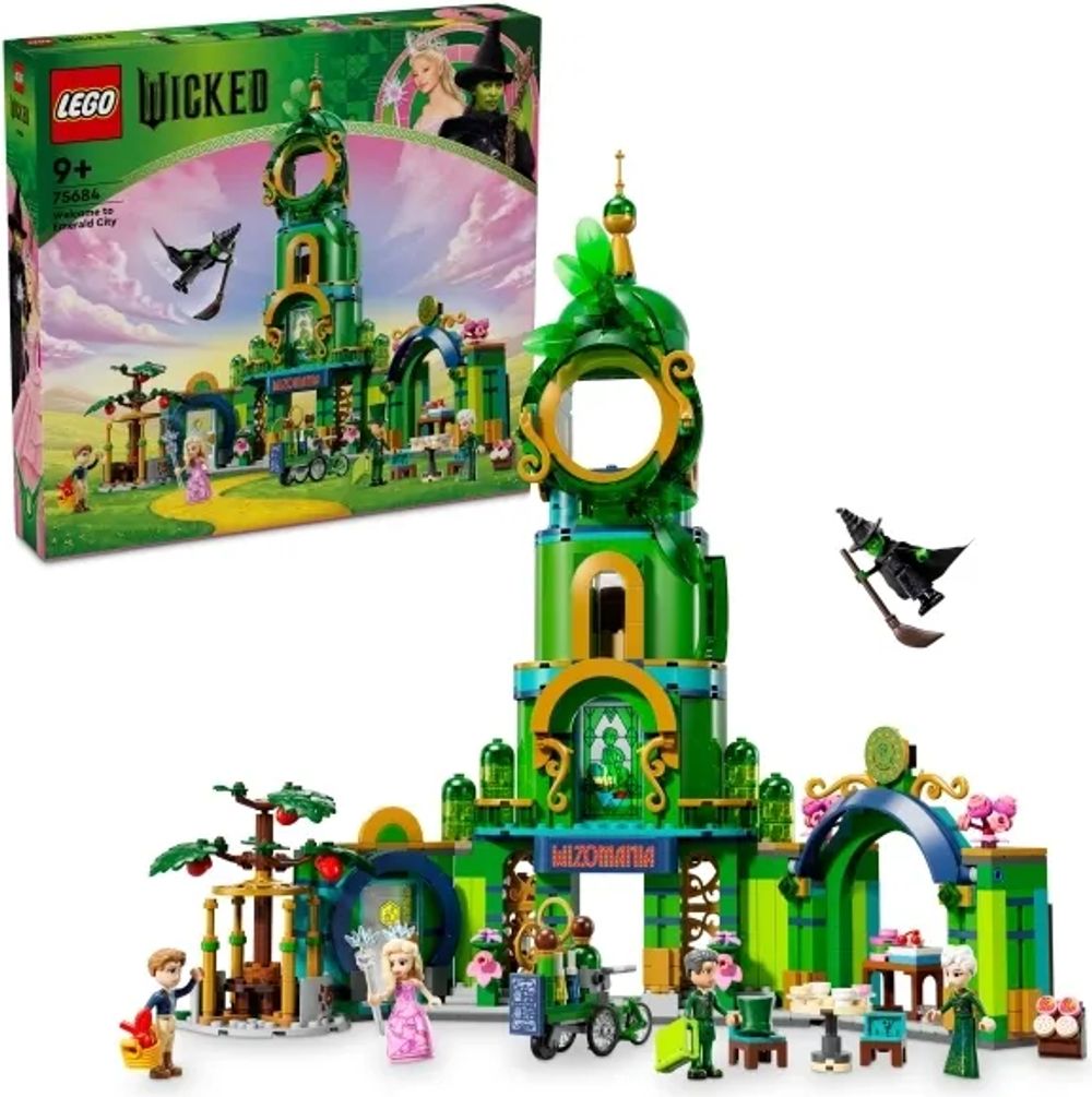 Tilbud på LEGO Wicked 75684 Velkommen til Emerald City fra ComputerSalg til 659 kr.