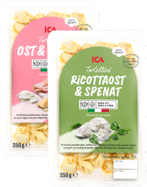 Färsk fylld pasta (ICA)