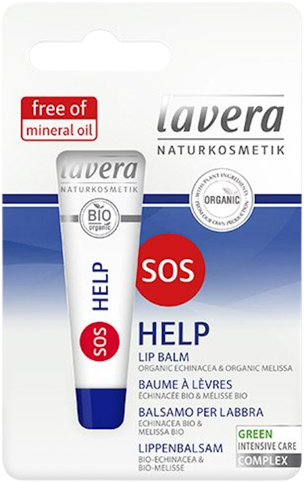 Tilbud på SOS Help Lip Balm (lavera) fra Helsam til 54,95 kr.