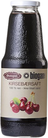 Kirsebærsaft 100% ren saft Øko (Biogan)