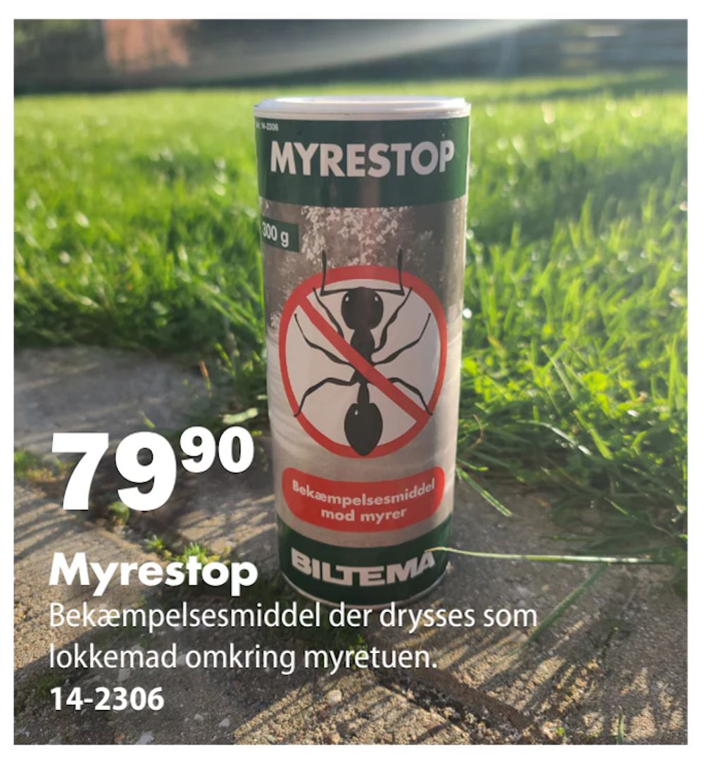 Tilbud på Myrestop fra Biltema til 79,90 kr.