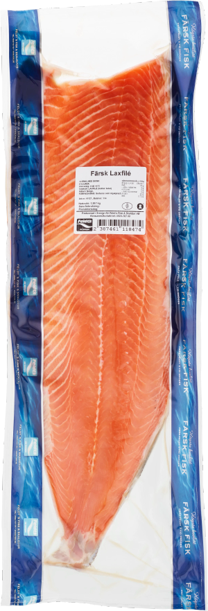 Färsk Laxfilé med skinn ca 1,5kg Feldts (Felts)