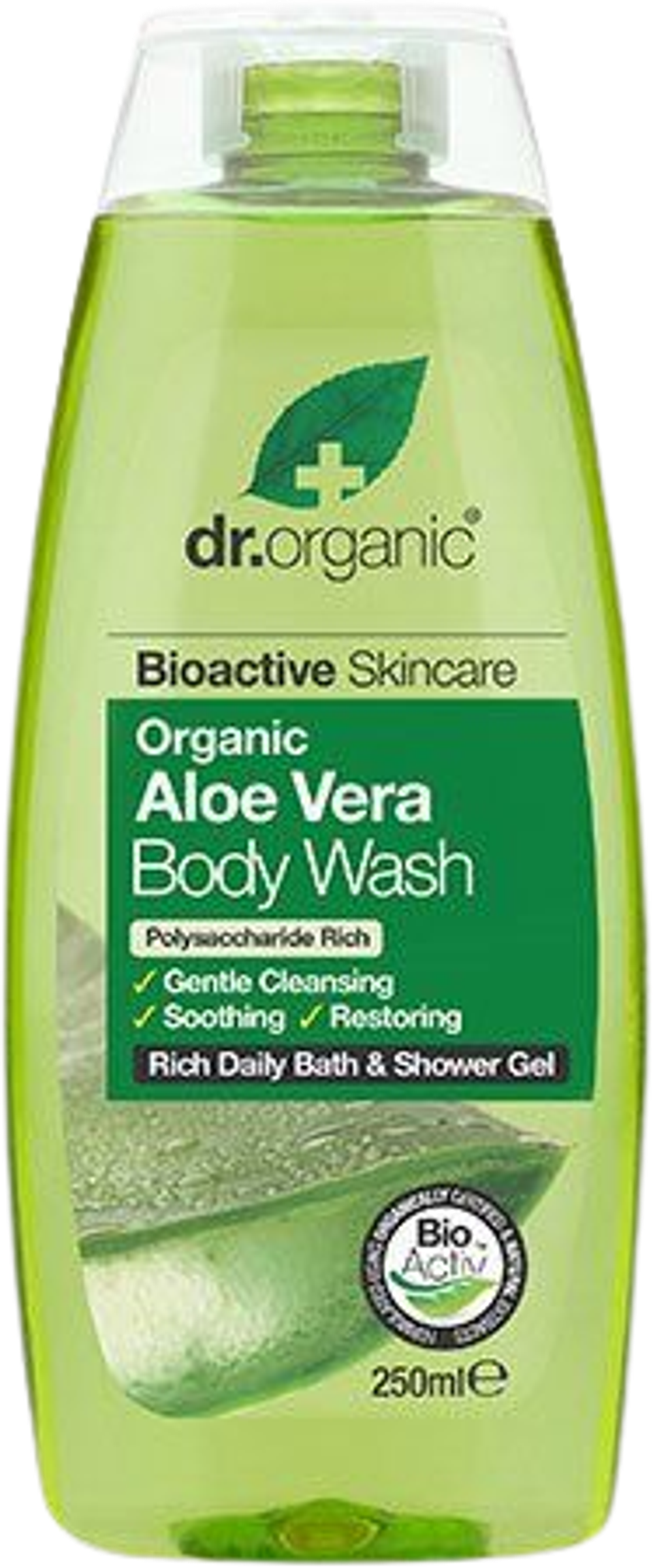 Tilbud på Bath & Shower Aloe Vera Dr. (Dr. Organic) fra Helsam til 60 kr.