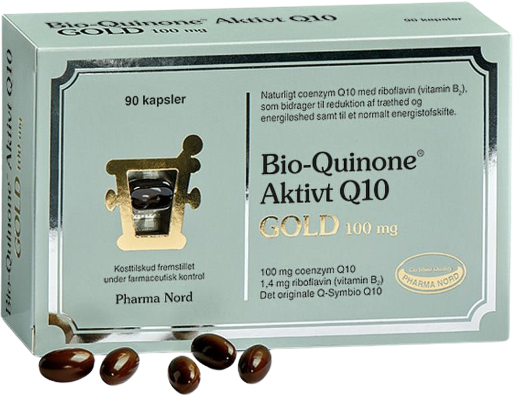 Tilbud på PHARMA NORD BIO-QUINONE AKTIVT Q10 GOLD (Pharma Nord) fra Matas til 439,95 kr.