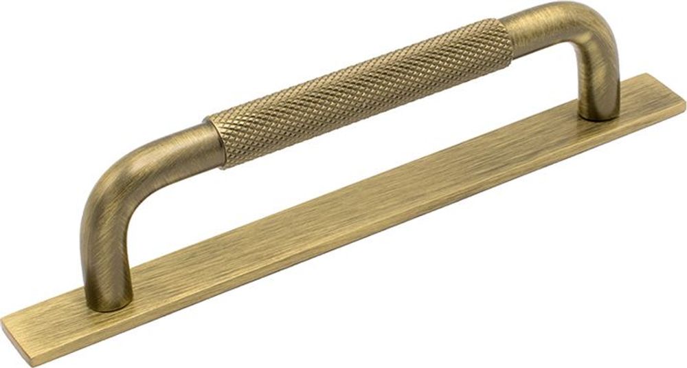 Tilbud på HELIX Håndtak m/bakplate 137 mm (C/C:128), Antikk bronse fra Flisekompaniet til 265 kr