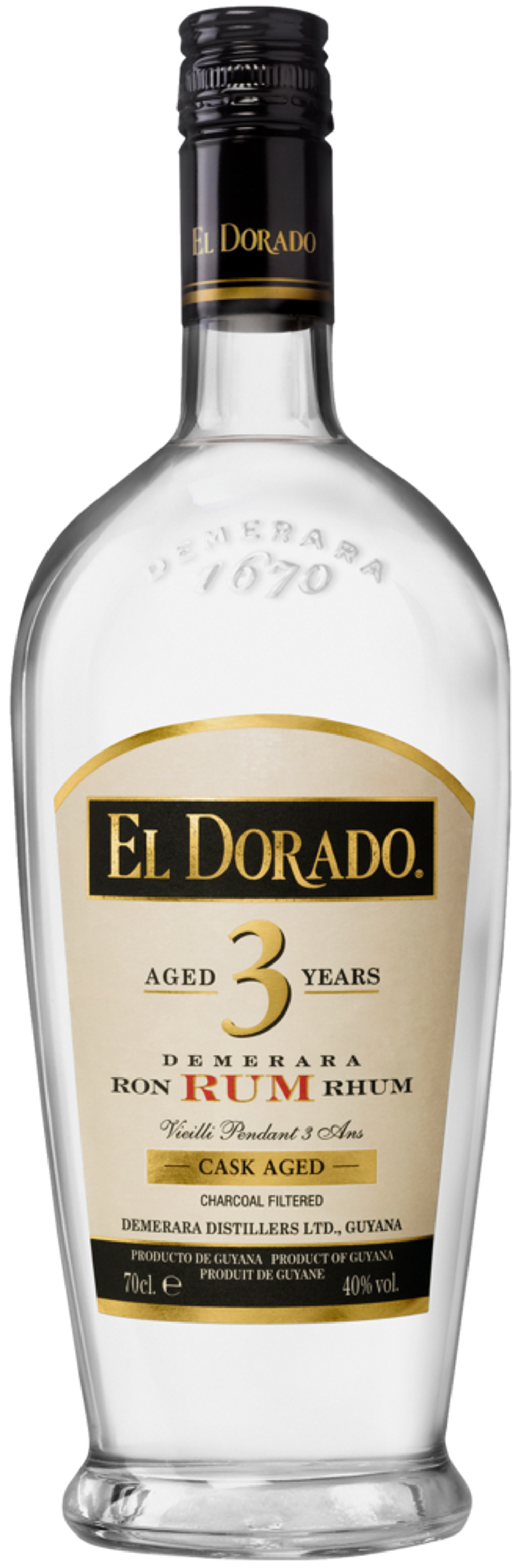 Erbjudanden på El Dorado 3YO 40% 0,7l från Fleggaard för 17,45 €