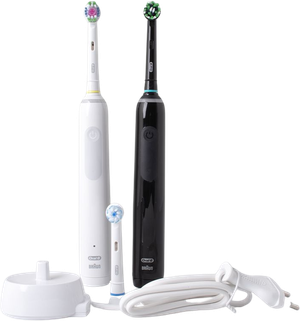 Oral-B Pro gavesæt med to tandbørster 3 3900 Duo black/white