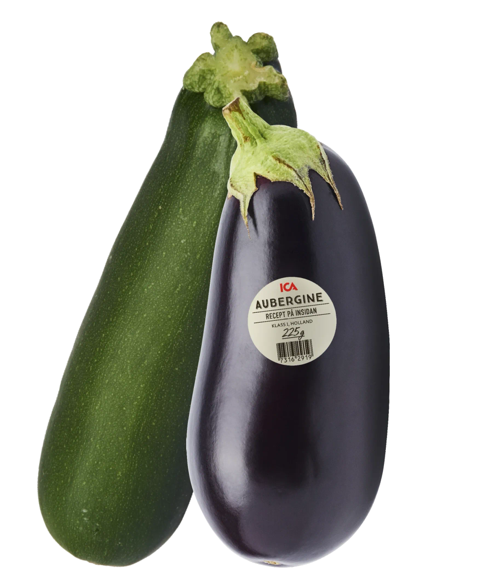 Erbjudanden på Aubergine, Zucchini (Nederländerna/Spanien) från ICA Maxi Stormarknad för 25 kr