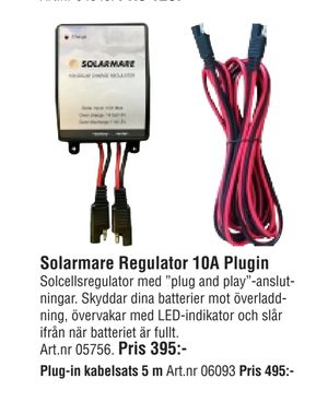 Solarmare Regulator 10A Plugin