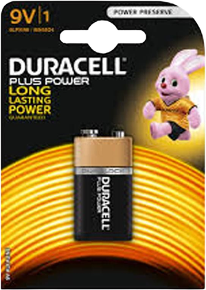 Duracell Plus Power 9v batteri