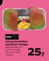 Smag forskellen spiseklar mango