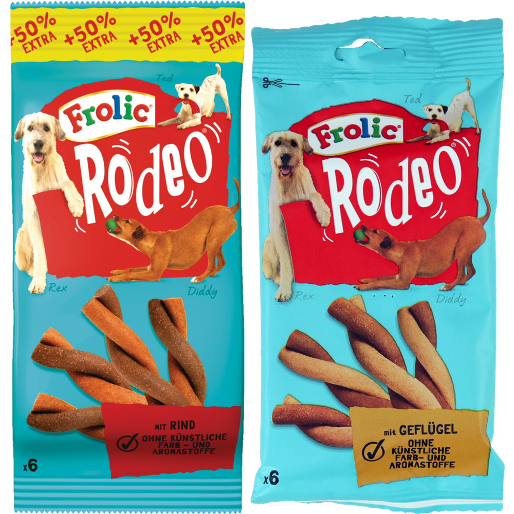 Tilbud på Frolic Rodeo m/oksekød fra Fleggaard til 29,99 kr.