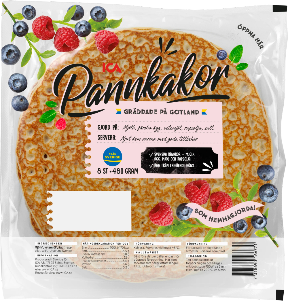 Erbjudanden på Pannkakor (ICA) från ICA Maxi Stormarknad för 20 kr