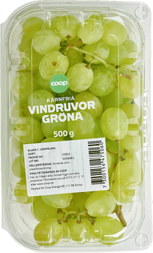 Gröna druvor (Grekland/Italien/Coop)