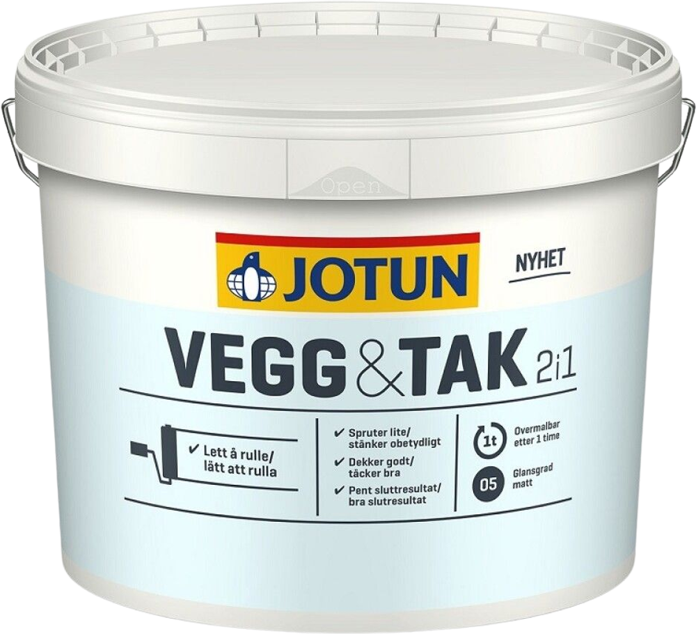 Erbjudanden på Jotun Vägg&Tak Vit/A-Bas 2,7 L. (JOTUN) från BAUHAUS för 399 kr