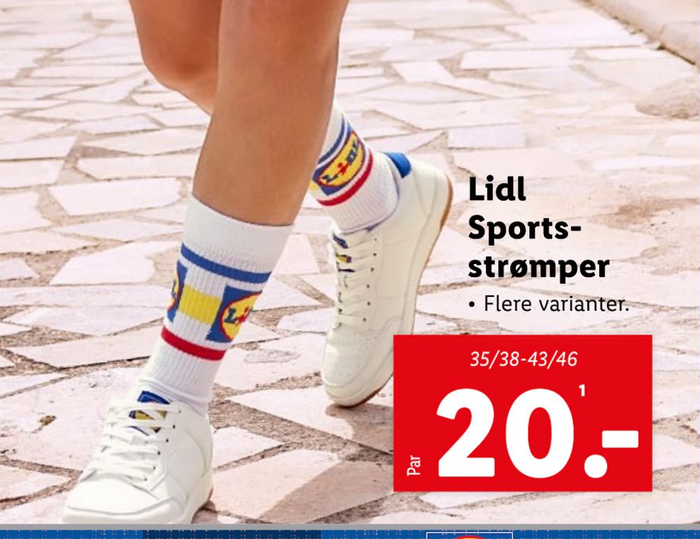 Tilbud på Lidl Sportsstrømper fra Lidl til 20 kr.