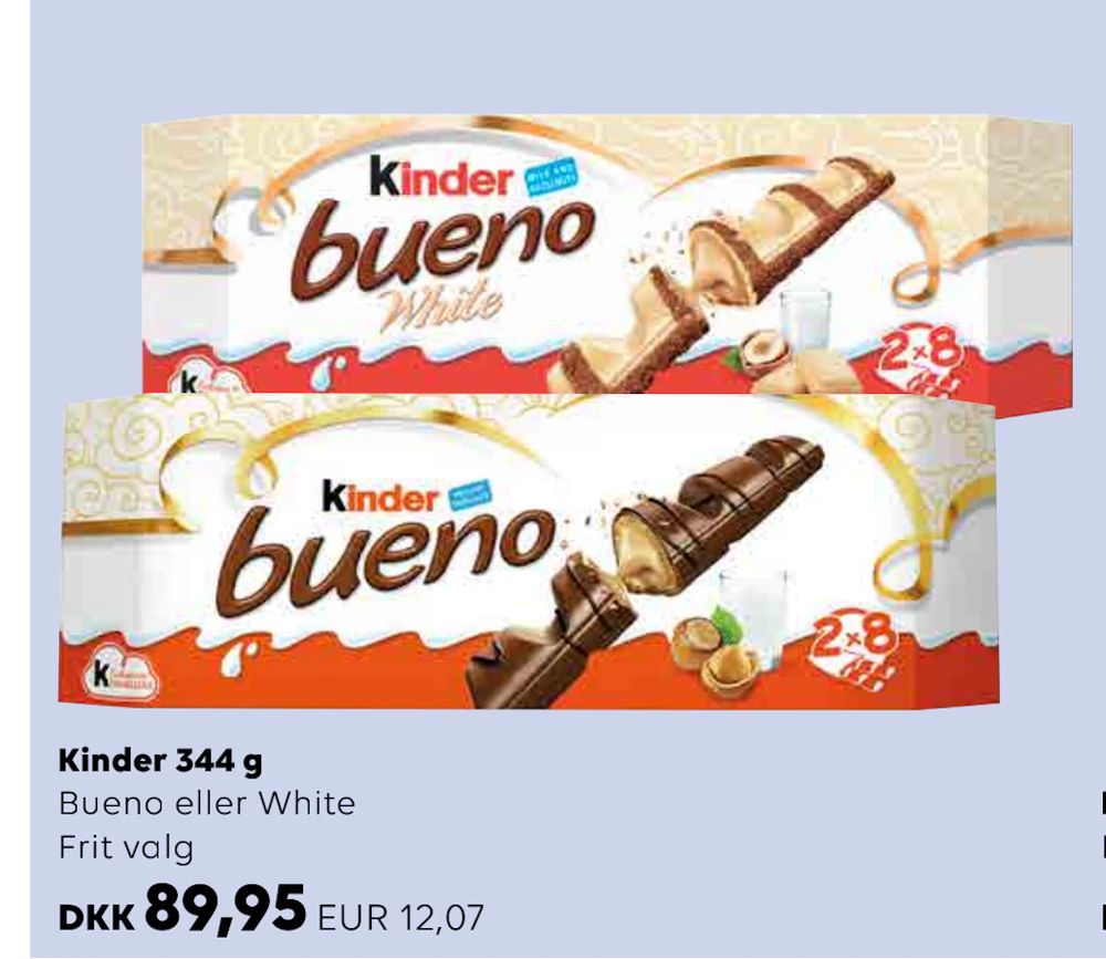 Erbjudanden på Kinder 344 g från Scandlines Travel Shop för 12,07 €