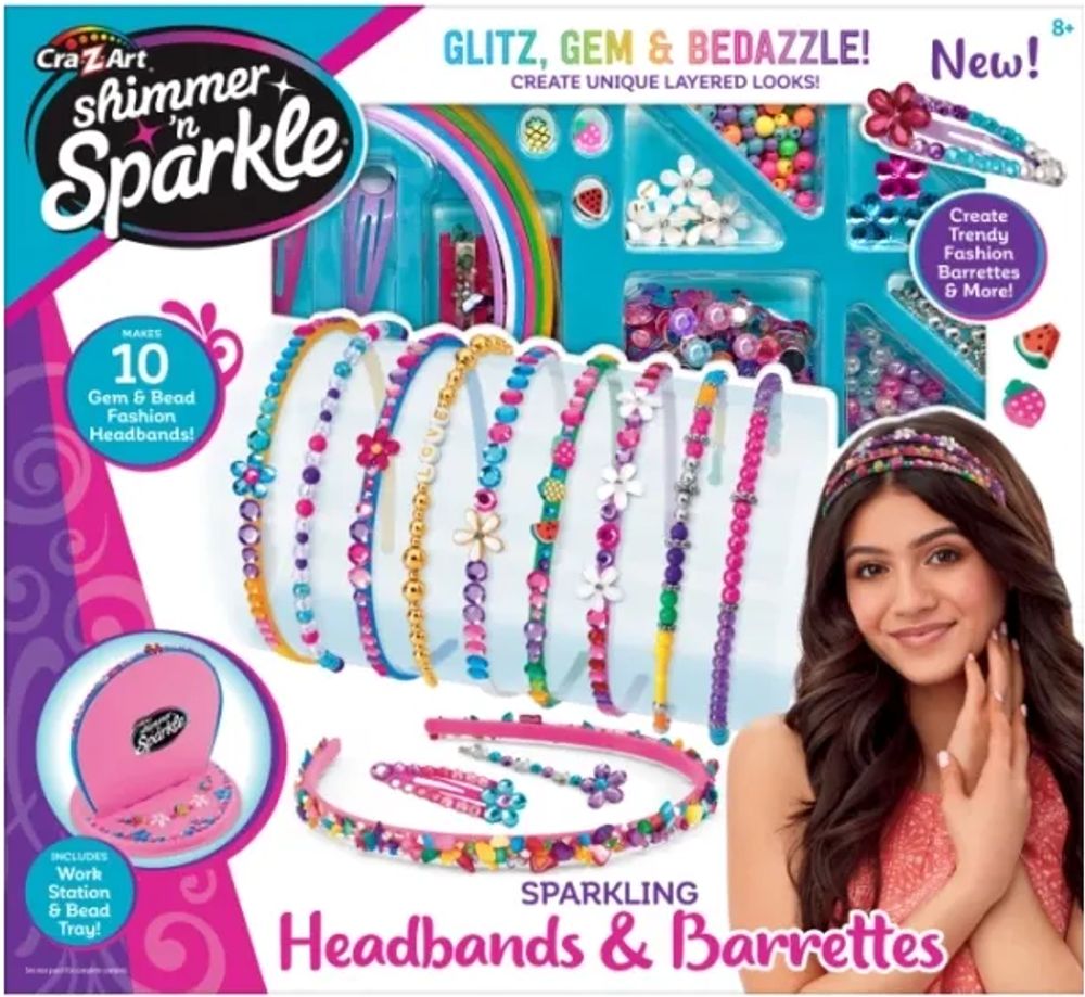 Tilbud på SHIMMER N SPARKLE HEADBANDS AND BARRETTES fra ComputerSalg til 173 kr.