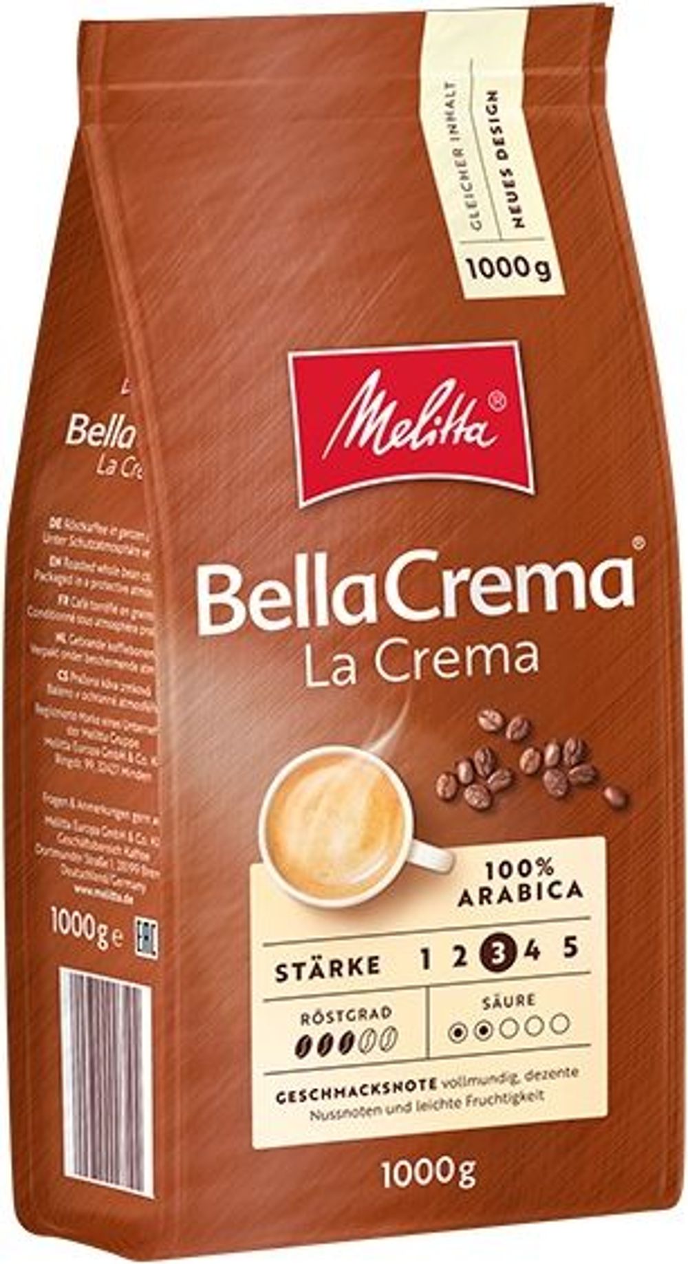 Tilbud på Melitta BellaCrema La Crema Kaffebønner - 1000 g. fra ComputerSalg til 120 kr.