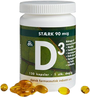 D3-vitamin 90 mcg (Grønne dfi vitaminer)