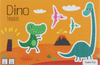 Little Bright Ones - 3 Puslespil - Dinosauer (Barbo Toys)
