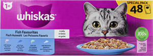 Whiskas Portioner i Gelé 48x85 g