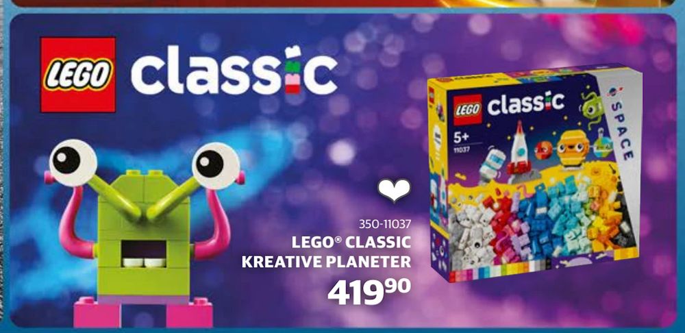 Tilbud på LEGO® CLASSIC KREATIVE PLANETER fra Lekia til 419,90 kr