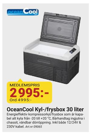OceanCool Kyl-/frysbox 30 liter