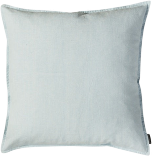 Stribet Pude i Chambray Blue (50x50cm)