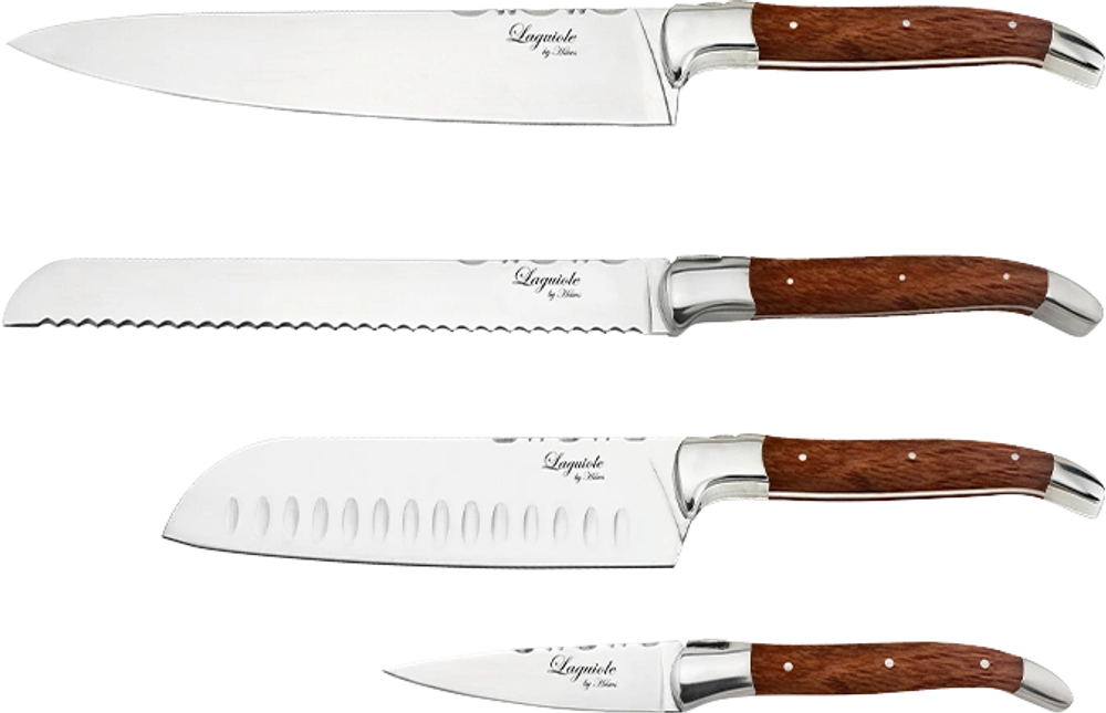 Tilbud på Laguiole By Hâws Knivsæt Rosewood 4 stk. (Laguiole by HÂWS) fra Kop & Kande til 499,95 kr.