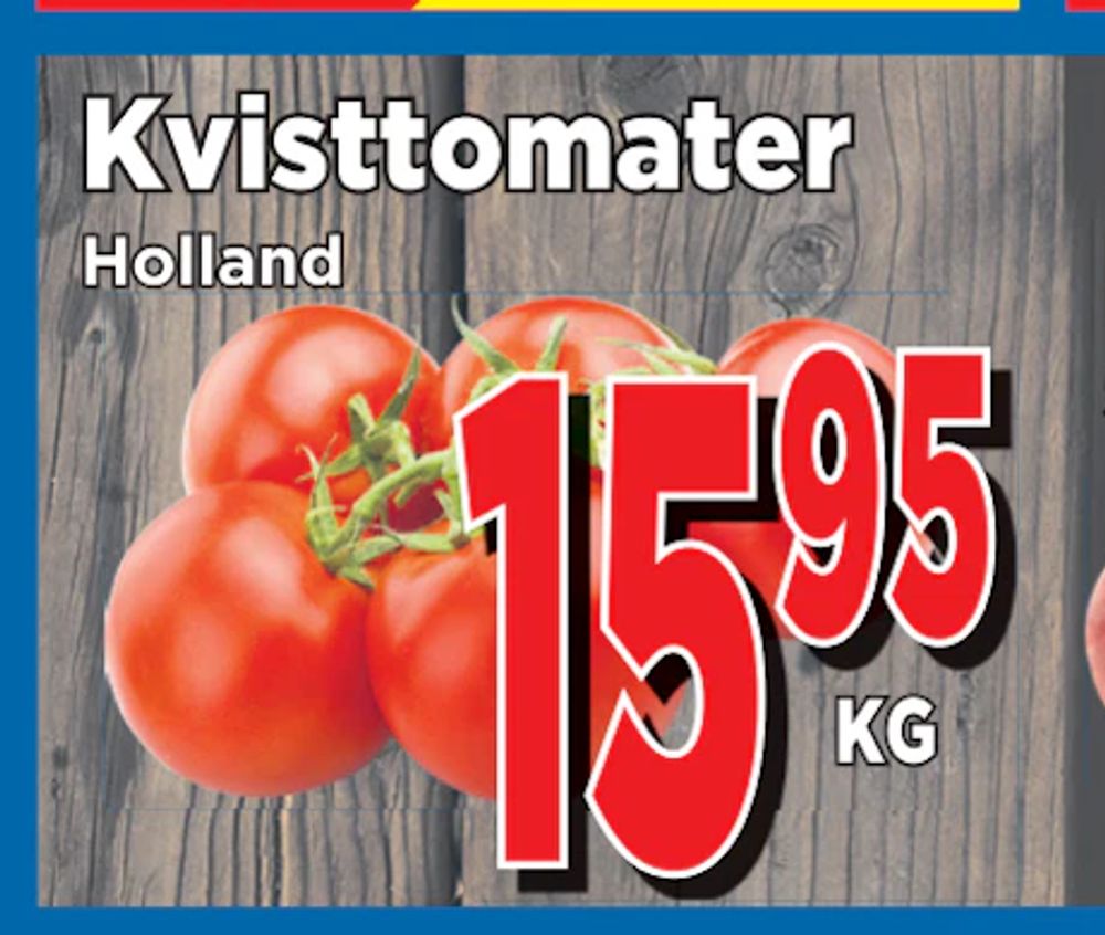 Erbjudanden på Kvisttomater från Supergrossen för 15,95 kr