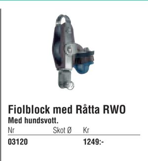 Fiolblock med Råtta RWO