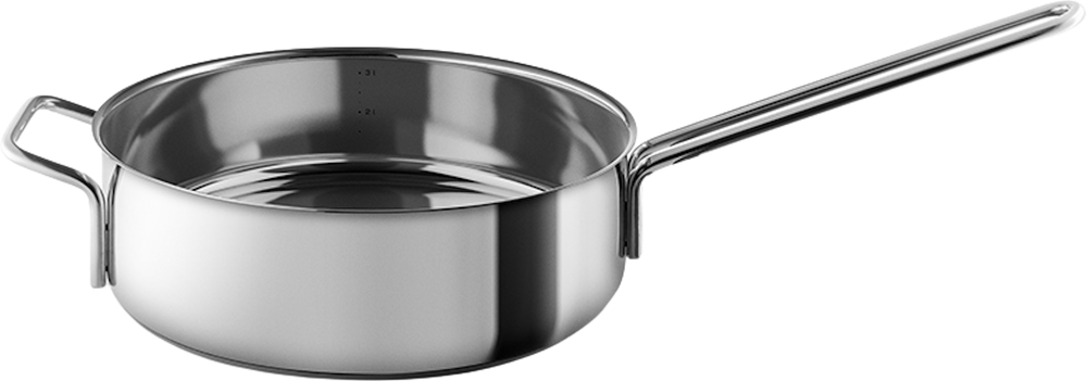 Tilbud på Eva Trio Recycled Stainless Steel sautepande Ø24 cm (Eva Solo) fra Kop & Kande til 499,95 kr.